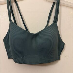 lululemon athletica Ribbed Double Strap Bralette - Deep Green